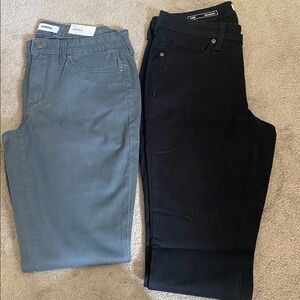 Sonoma women’s soft stretch skinny jeans size 10s midrise black and grey lot